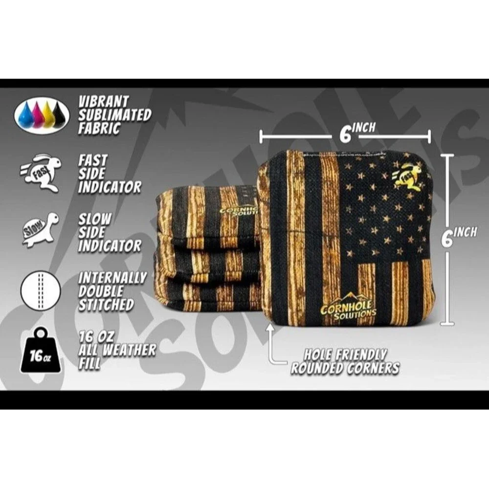 Cornhole Solutions Professional Cornhole Bags Set of 4 Regulation 6